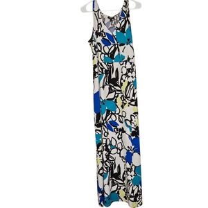 Lane Bryant‎ Maxi Dress Floral Print Sleeveless 14/16 Boho Vacation Cruise Comfy